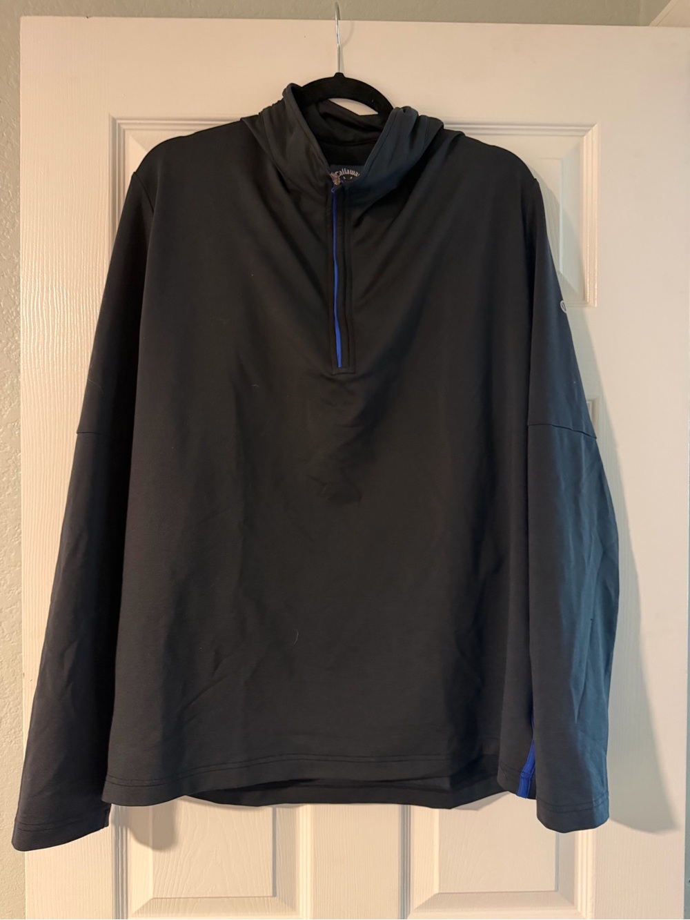 Callaway Black Pullover with Blue Trim